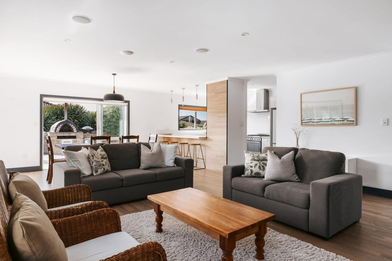 הוילה מאונט מאונגאנוי Seaside Beach Retreat - Outdoor Living מראה חיצוני תמונה